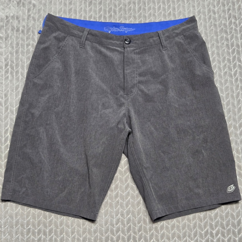 Troy Lee Designs Mens 36 Gray 4-Way Stretch Hybrid Walkshorts MTB Trail Casual
